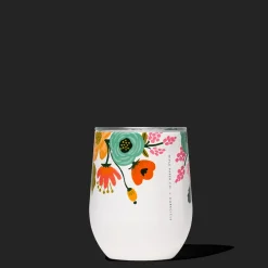 CORKCICLE Rifle Paper Co. Stemless Cream Lively Floral Sale